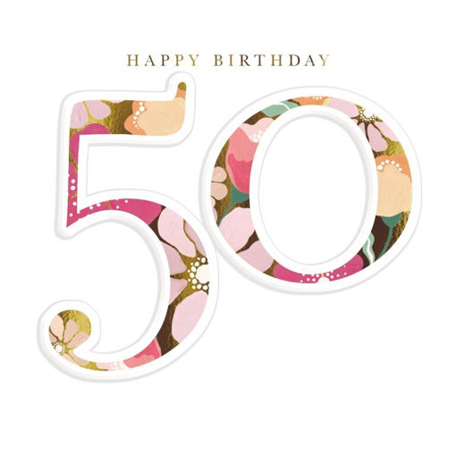 Picture of HAPPY 50TH BIRTHDAY CARD